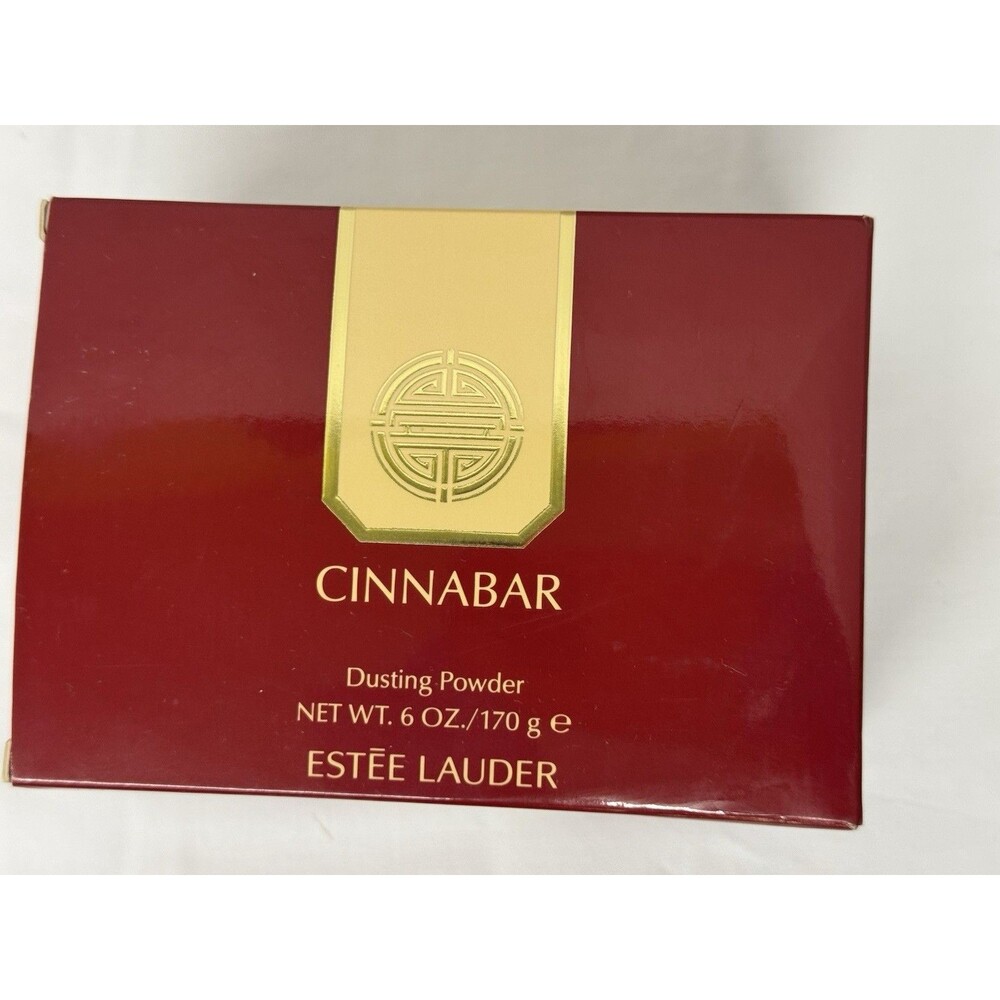 Vintage Estee Lauder Cinnabar 6 oz Perfumed Body Dusting Powder Sealed NIB